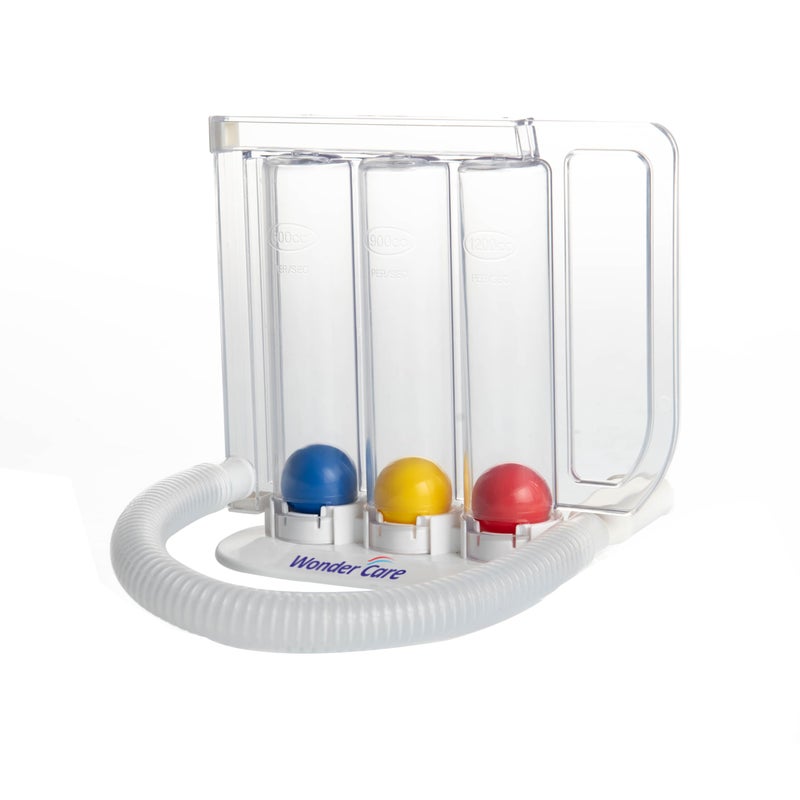 Wonder Care Deep Breathing Exerciser | Washable & Hygienic | Breath Measurement System | Lung Exerciser | with Handle